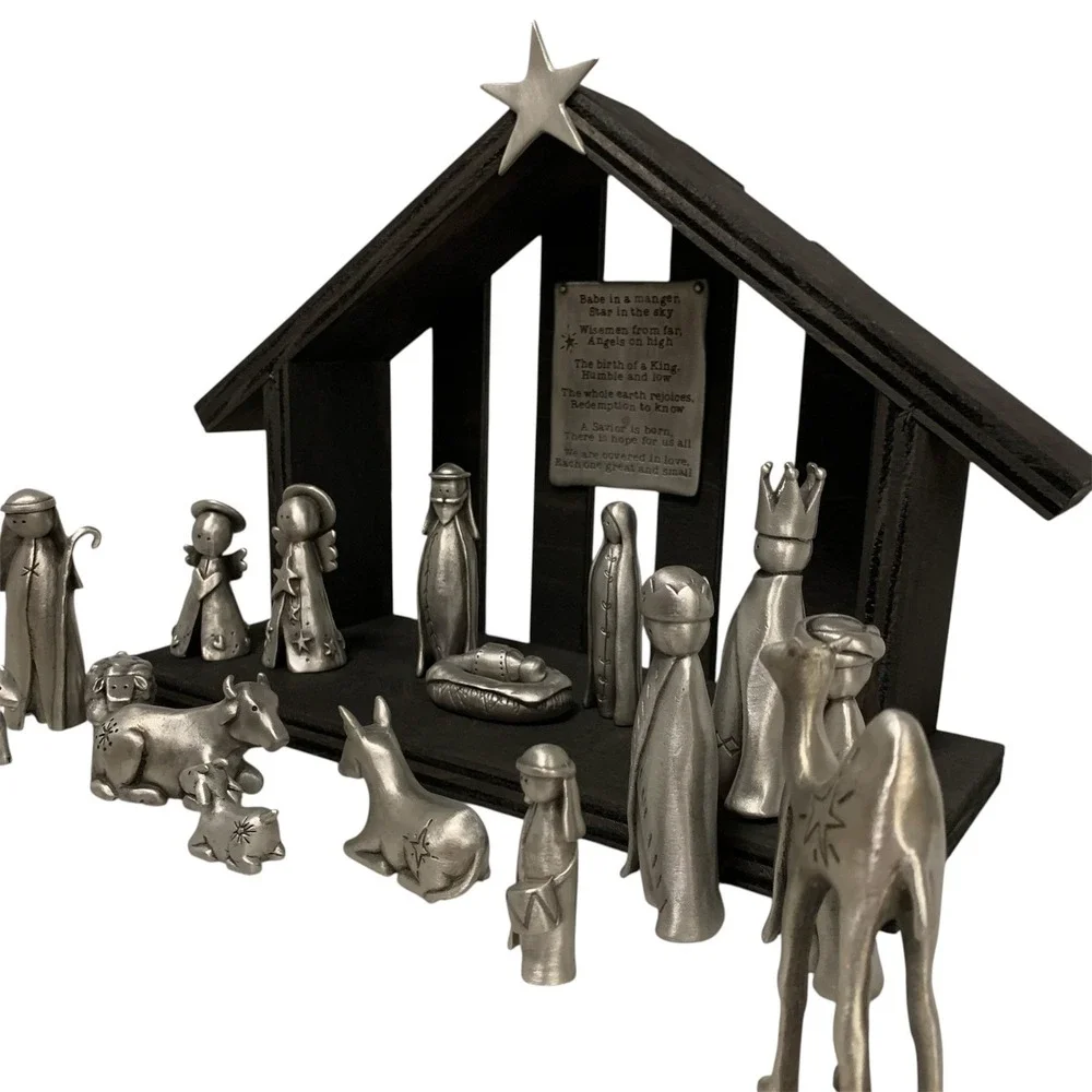 Lisa Leonard Nativity Collection – Core Set + 4‎ Add-Ons – 18 Piece Rare Display